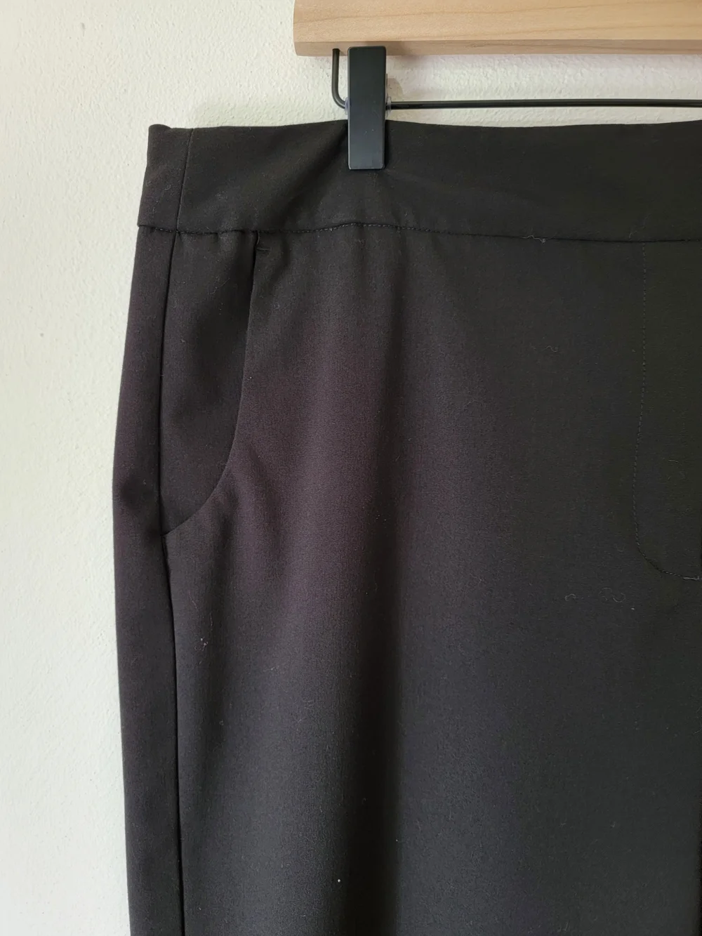 George Black Cropped Wide-Leg Capris Work Wear Size 16 - Picture 3 of 12